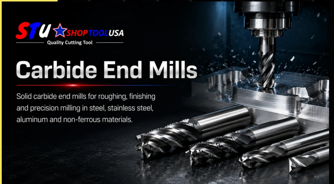 End mills, drills, taps and rotary tools