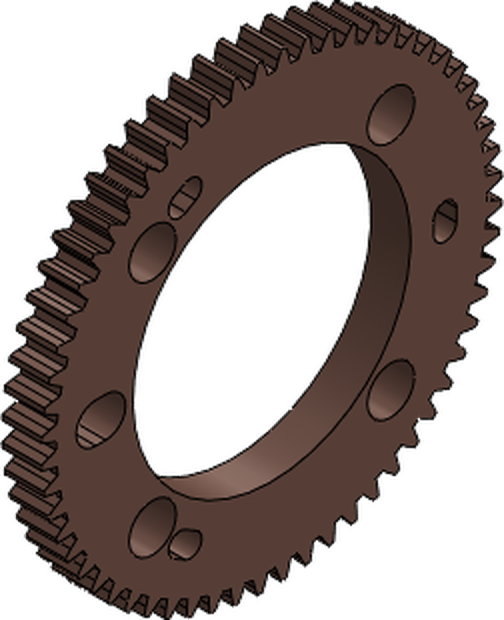 Gear with hole pattern